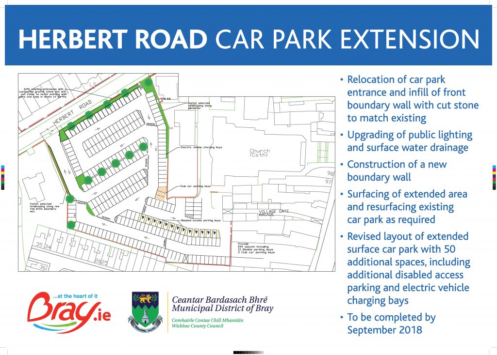 Herbert Road carpark extension update bray.ie