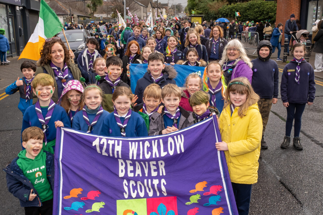 St Patrick\'s Day Parade Bray. 12th Wicklow Beaver Scouts
